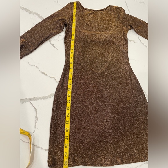 NWOT Princess Polly Olas Open Back Mini Dress Copper, Size 4 - Picture 6 of 6